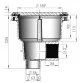 AstralPool Norm main drain for concrete pool, flat grating, White Photo №2