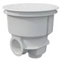 AstralPool Norm main drain for concrete pool, flat grating, White