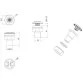 AstralPool threaded blower nozzle with stainless steel front panel for liner pool Photo №2