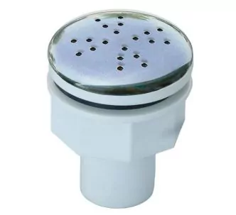 AstralPool threaded blower nozzle with stainless steel front panel for liner pool