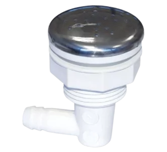 AstralPool lateral outlet blower nozzle with stainless steel front panel, 3/8