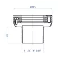 AstralPool stainless steel vacuum inlet for liner pools, 1 1/2 Photo №2