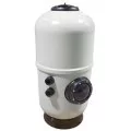 AstralPool Aster side mounted filter, high bed and with nozzle plate, Ø 750 mm, 21 m3/h