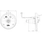 AstralPool countercurrent nozzle with round front plate for plastic housing, White ABS Photo №2