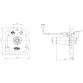 AstralPool nozzle assembly with rectangular front plate, White, ABS Photo №2
