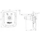 AstralPool nozzle rectangular front plate with built-in hand grip, White, ABS Photo №2