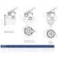 AstralPool Classic multiport valve, Configuration 3, 2