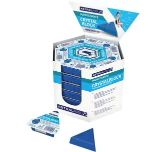 AstralPool CrystalBlock gel flocculant, single dose for pools, 36 units
