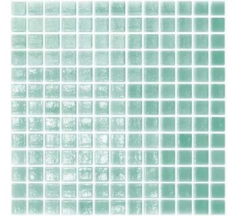 AstralPool lagoon effect glass mosaic for swimming pool, 25 x 25 mm, green Caribbean