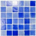 AstralPool glass mosaic for swimming pool, 5 x 5, Niebla Azul