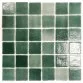 AstralPool glass mosaic for swimming pool, 5 x 5, Niebla Green Caribbean Photo №1