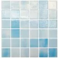 AstralPool glass mosaic for swimming pool, 5 x 5, Niebla Blue Swimming Pool