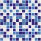 AstralPool blue mix finish pool mosaic, 25 x 25 mm, Seawater Photo №1