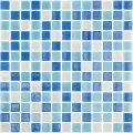 AstralPool blue mix finish pool mosaic, 25 x 25 mm, Ibiza
