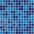 AstralPool blue mix finish pool mosaic, 25 x 25 mm, Turquoise