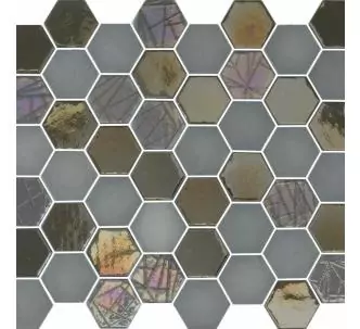 AstralPool sixties glass mosaic for wellness and spa, 325 x 294 mm, Gray