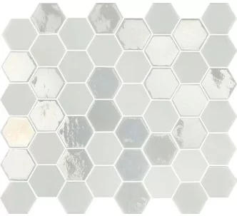 AstralPool sixties glass mosaic for wellness and spa, 325 x 294 mm, White