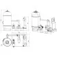 AstralPool swimming pool filtration kit, D650 mm, 11 m3/h, 0,82 kW with massage pump and water exchanger Photo №2