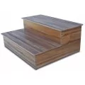 AstralPool creek faux wood ladder for spa, 2 steps