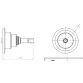 AstralPool single directional jet for pool, stainless steel Photo №2