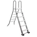AstralPool stainless steel safety ladder for 1 m above-ground pool, 3 steps, AISI-304L