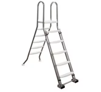 AstralPool stainless steel safety ladder for 1.5 m above-ground pool, 3 steps, AISI-304L
