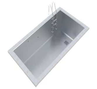 AstralPool Optimal stainless steel pool with skimmer, 9x3 x 1,2 m