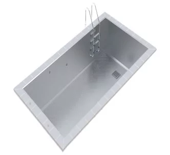 AstralPool Optimal stainless steel pool with skimmer, 9x3 x 1,2 m