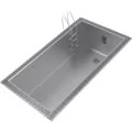 AstralPool Sports stainless steel pool with overflow, 12 x 3 x 1,2 m