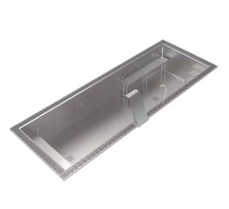 AstralPool Wellness stainless steel pool with skimmer, 12 x 3 x 1,2 m