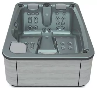 Aquavia Aqualife Line Touch SPA tub with cabinet, 216 x 166 x 74 cm, 3 places