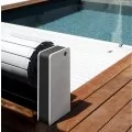 AstralPool Sveltea above ground automatic swimming pool covers, white and  grey antracita, 4.03 x 12 m