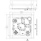 Aquavia Exclusive Line Cube Ergo SPA tub 231 x 231 x 78, 5 places Photo №6