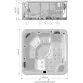 Aquavia Built-in Range Menorca SPA tub 216 x 216 x 90, 5 places Photo №4