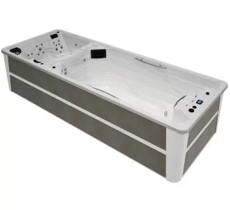 Astralpool  Swimspa Dual above ground spa urban grey and  lumiplus 600 x 230 x 138, 5 places