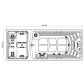 Astralpool  Swimspa Dual above ground spa urban grey, steel jets with cover 600 x 230 x 138, 5 places Photo №8