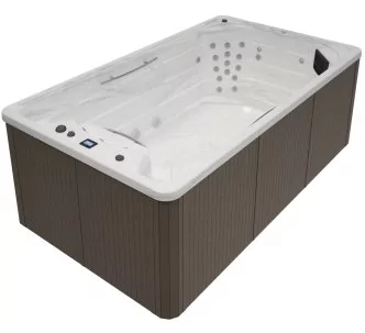 Astralpool Swimspa Compact above ground spa with lumiplus, urban grey 400 x 230 x 138, 1 place