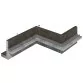 Rosa Gres Mythos Selene EIN porcelain corner for infinity swimming pool 62,6 x 62,6 x 2,2 cm Photo №3