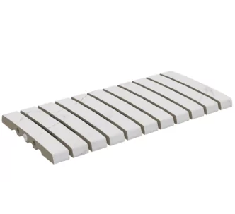 Rosa Gres Mythos Selene 245 FL curved porcelain overflow grill for swimming pool 49,5 x 24,5 x 2,2 cm, anti-slip