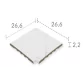 Rosa Gres Mythos Selene 245 EF porcelain overflow grill edge for swimming pool 26,6 x 26,6 x 2,2 cm, anti-slip Photo №2
