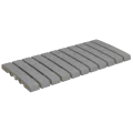 Rosa Gres Iconic Grey 245 FL porcelain stoneware overflow grating for swimming pool, 49,5 x 24,5, 2.2 cm, anti-slip
