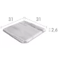Rosa Gres Mythos Selene DS1 porcelain edge tile for swimming pool 31 x 31 x 2,6 cm, anti-slip Photo №2