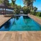 Rosa Gres Stela Dark porcelain, wood textured tile for swimming pool, 19,4 x 97,9 x 1 cm, smooth Photo №3