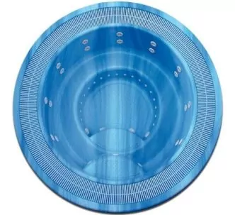 AstralPool Rome circular overflow spa with led spotlight, D300 cm, 9 seats