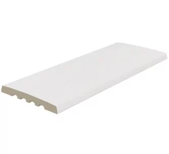 Rosa Gres Iconic White I25 porcelain stoneware grating for infinity pool, 62,6 x 24,5 x 2.2 cm