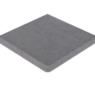Rosa Gres Iconic Grey DL1 porcelain stoneware edge for swimming pool, 31,7 x 31,7 x 3.8 cm, anti-slip