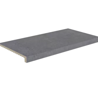 Rosa Gres Iconic Dark L62 porcelain stoneware edge for swimming pool, 62,6 x 31,7 cm, anti-slip