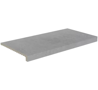 Rosa Gres Iconic Grey L62 porcelain stoneware edge for swimming pool, 62,6 x 31,7 cm, anti-slip