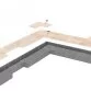 Rosa Gres Iconic White 664 porcelain stoneware edge for swimming pool, 62,6 x 62,6 x 2,6 cm, anti-slip Photo №3