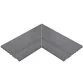Rosa Gres Iconic Dark 664 porcelain stoneware edge for swimming pool, 62,6 x 62,6 x 2,6 cm, anti-slip Photo №1